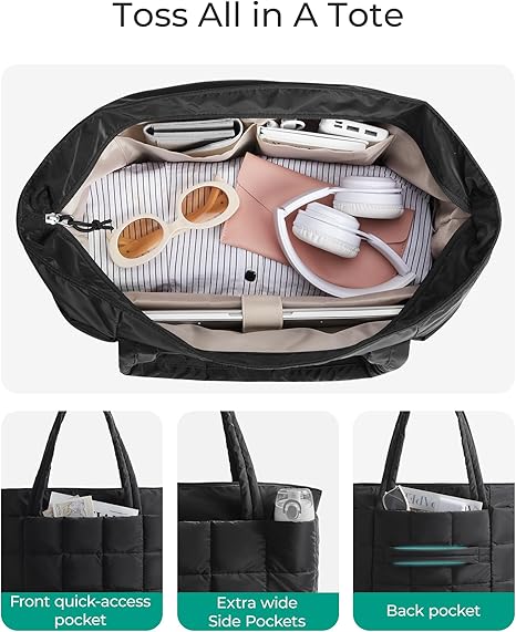 Expandable Laptop Tote Bag for Women