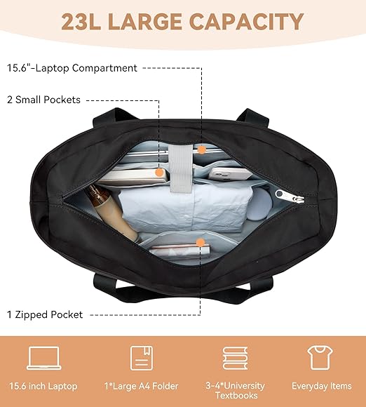 Large Women's Tote Bag with Laptop Compartment