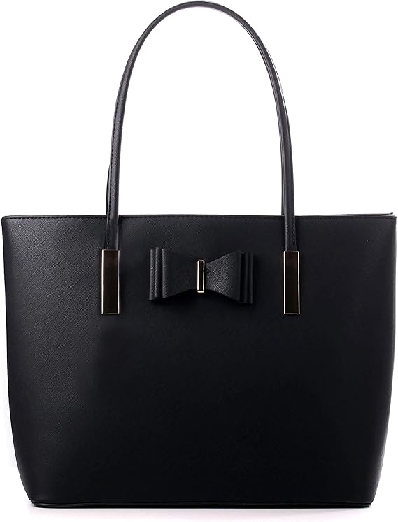 Large Women's Tote Bag with Zip, Laptop Shoulder Bag